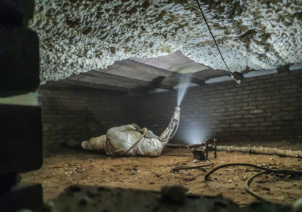 Vloerisolatie met Icynene